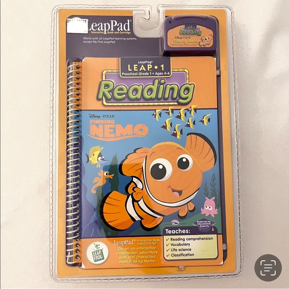 LeapPad Disney Pixar Finding Nemo Interactive Book and Cartridge - Picture 4 of 4